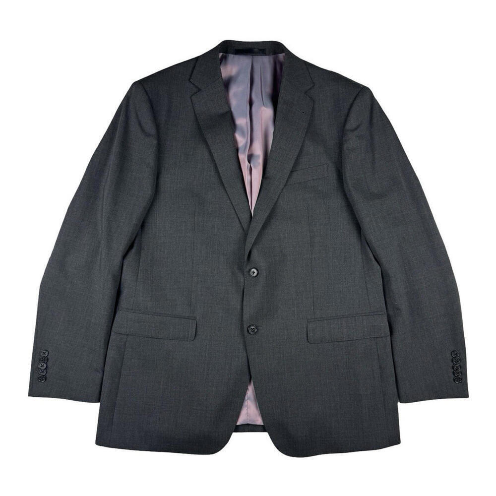 Bertossi Super 110 Wool Suit Blazer Jacket Grey Size US 44 R